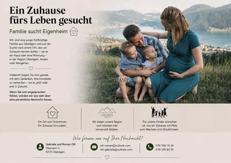 Familie sucht Eigenheim