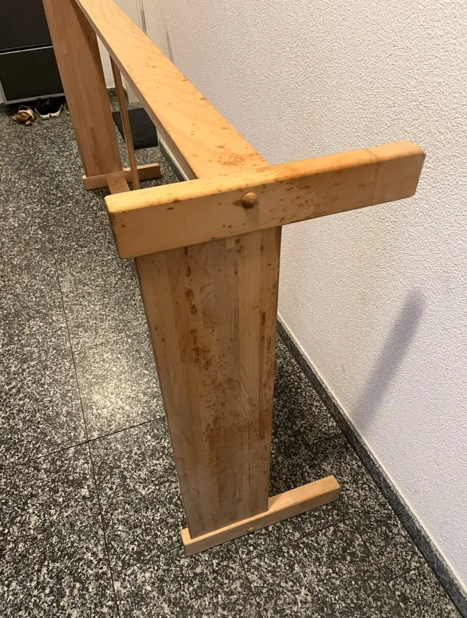 Naturholzbett 90x200 cm zu verkaufen