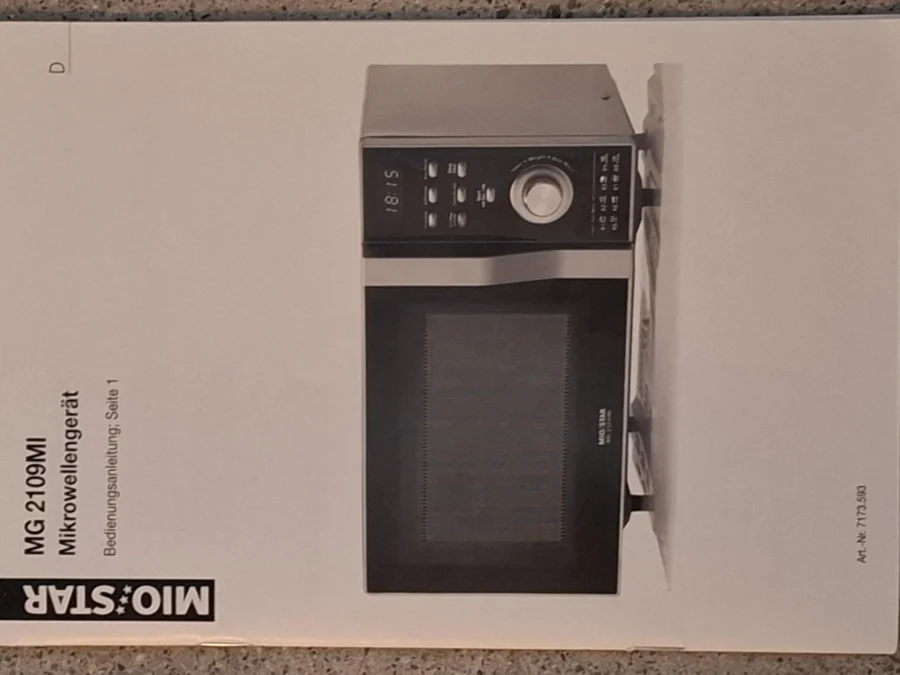 Mikrowellengerät MioStar MG 2109 MI