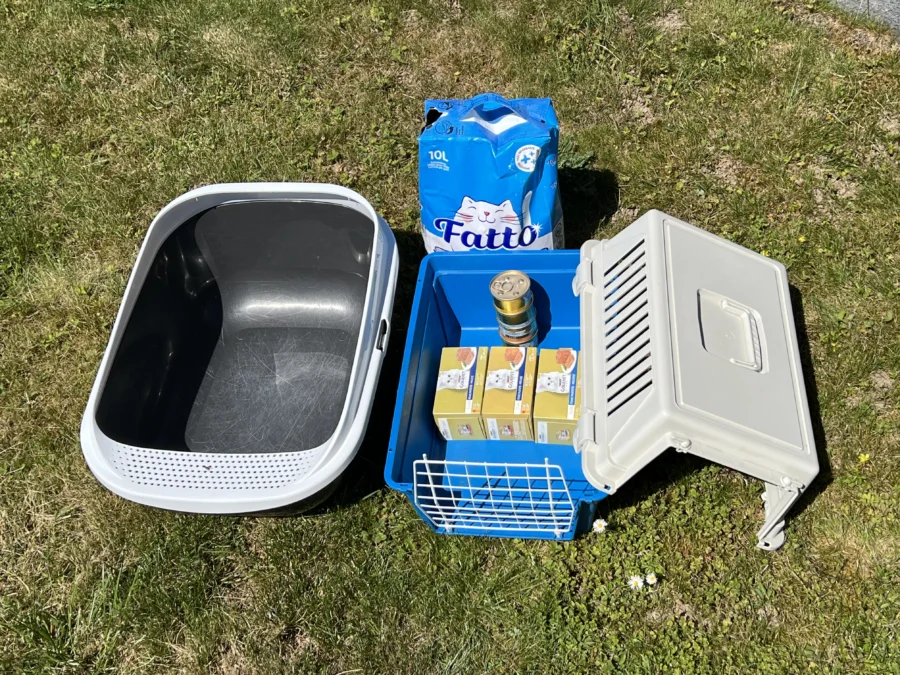 KatzenWC, Katzentransportkiste, Katzenfutter