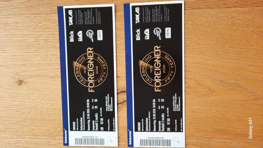 Konzert Tickets FOREIGNER