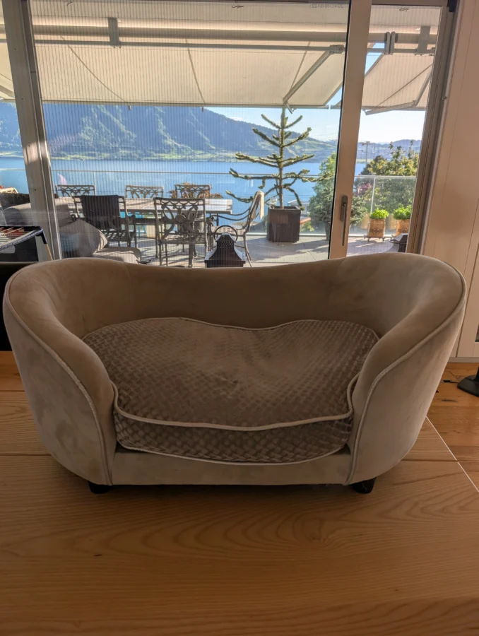 Zu verschenken: Hundesofa / Hundebett für kleinere Hunde